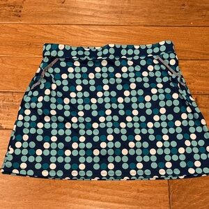 Polka Dot Women's Golf Tennis Pickleball Skort - Blue White Teal.  NWOT